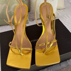 Bottega Veneta Gold Sandals